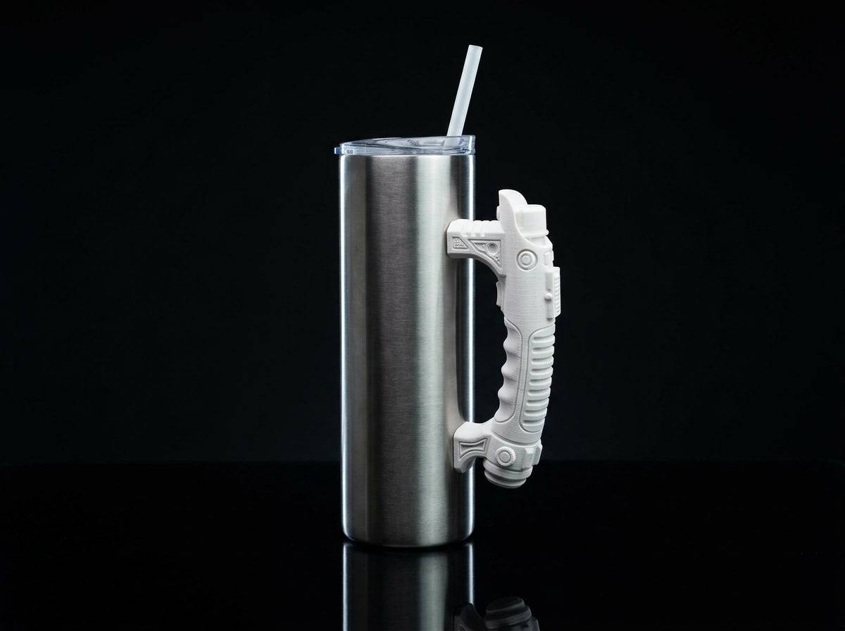 Futuristic Light Gripper V3 Tumbler Handle 3D Printing STL – Digital Download
