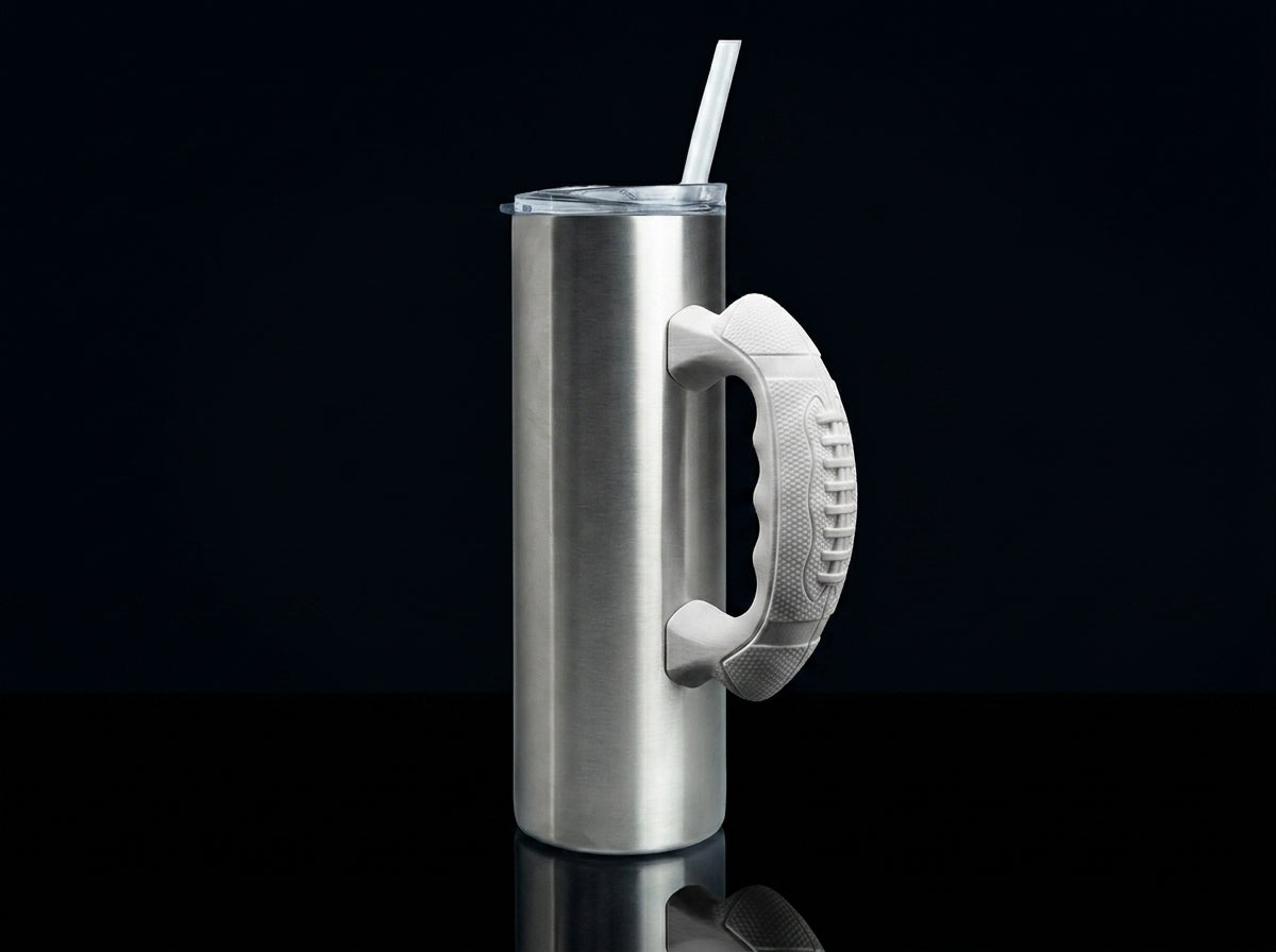 Football Laces V1 Tumbler Handle 3D Printing STL – Digital Download