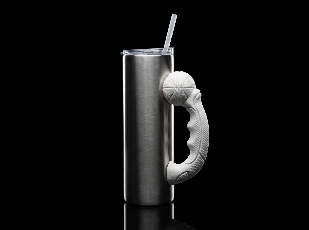 Basketball Grip V1 Tumbler Handle 3D Printing STL – Digital Download
