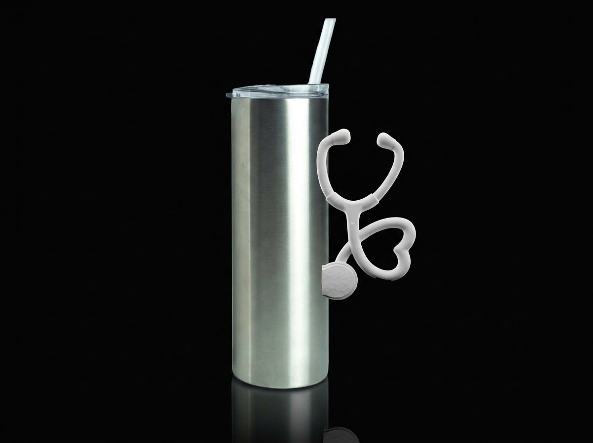 Nurse Stethoscope Tumbler Handle 3D Printing STL – Digital Download