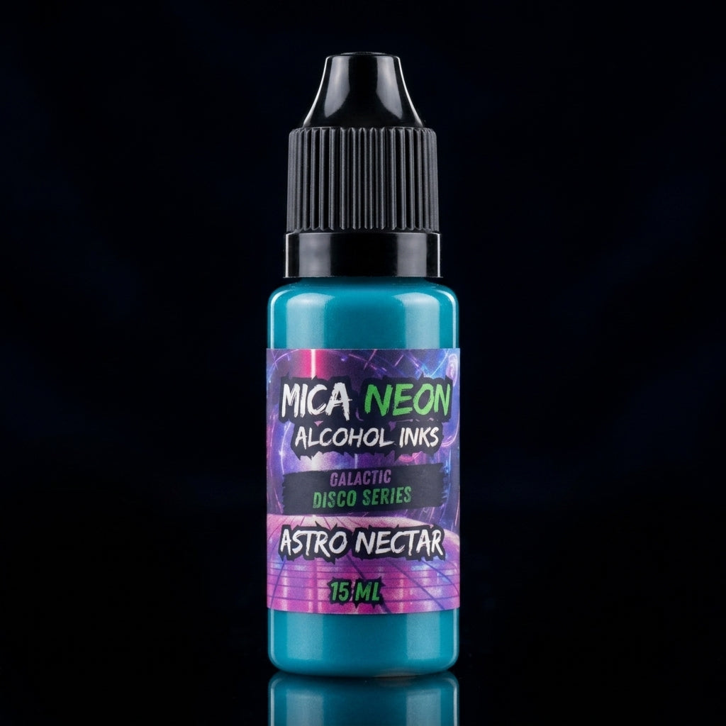 Mishy Lee Alcohol Inks - Galactic Disco Neon Mica Inks - 15mL