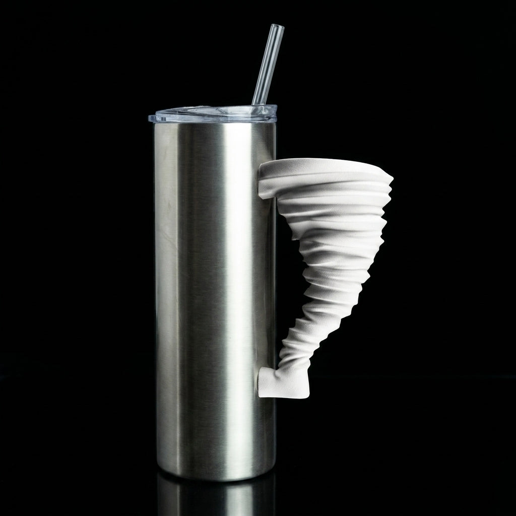 Tornado Tumbler Handle 3D Printing STL – Digital Download