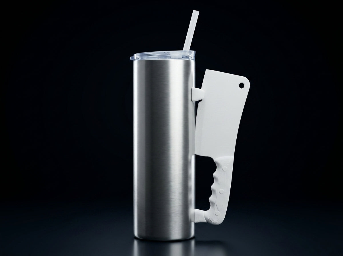 Meat Cleaver Tumbler Handle 3D Printing STL – Digital Download