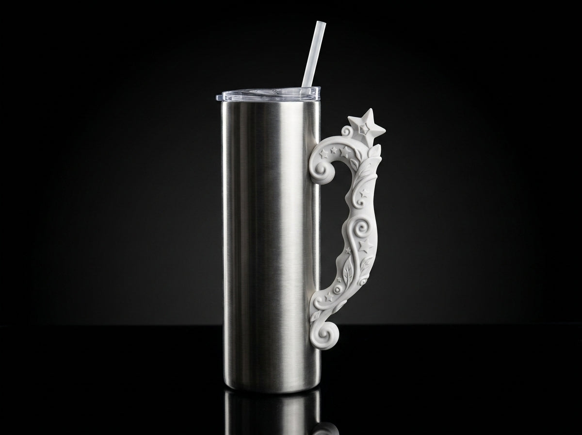 Fairy Magic Wand Tumbler Handle 3D Printing STL – Digital Download