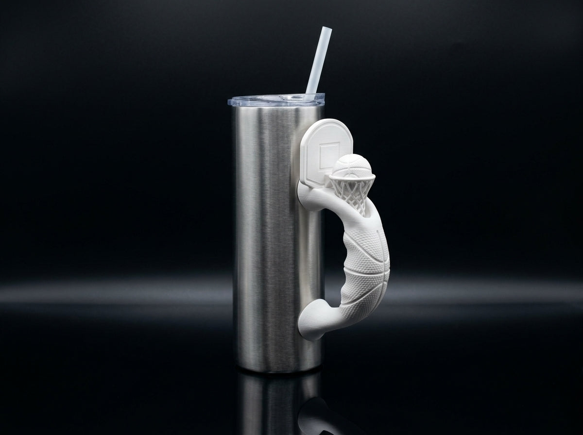 Basketball Hoop Tumbler Handle 3D Printing STL – Digital Download