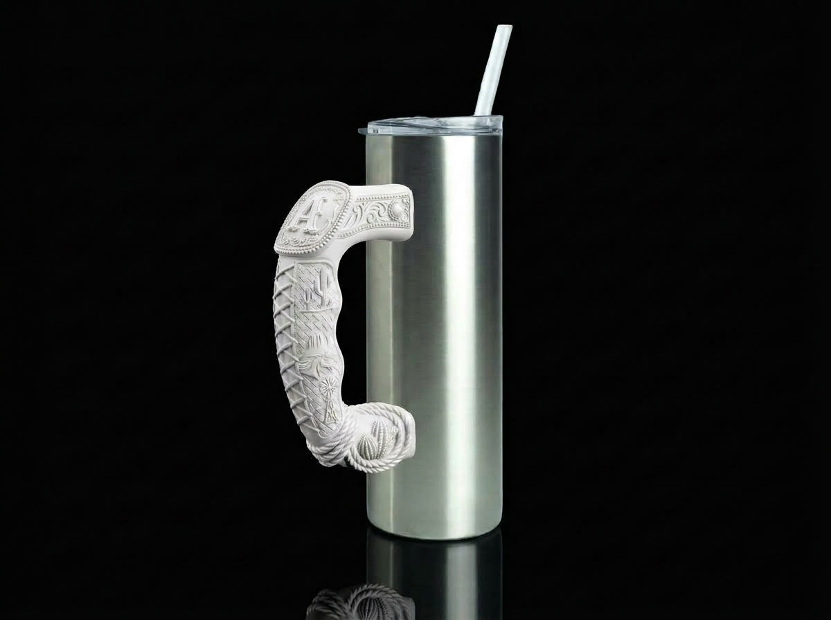 "D" Buckle Tumbler Handle 3D Printing STL – Digital Download