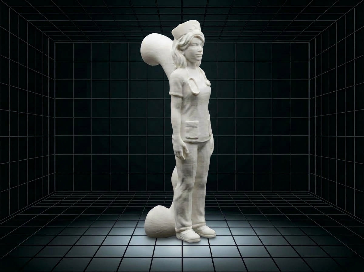 Standing Nurse Tumbler Handle 3D Printing STL – Digital Download