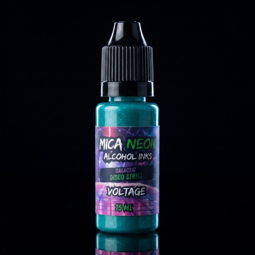 Mishy Lee Alcohol Inks - Galactic Disco Neon Mica Inks - 15mL