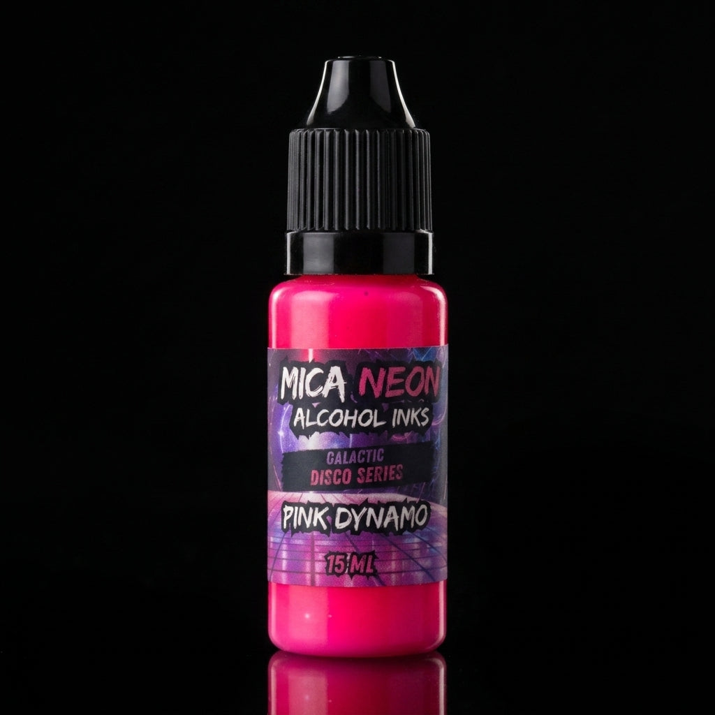 Mishy Lee Alcohol Inks - Galactic Disco Neon Mica Inks - 15mL
