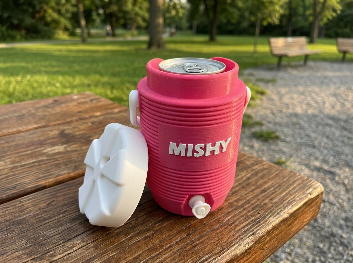 3D Printed Classic Cooler Can Holder - Customizable