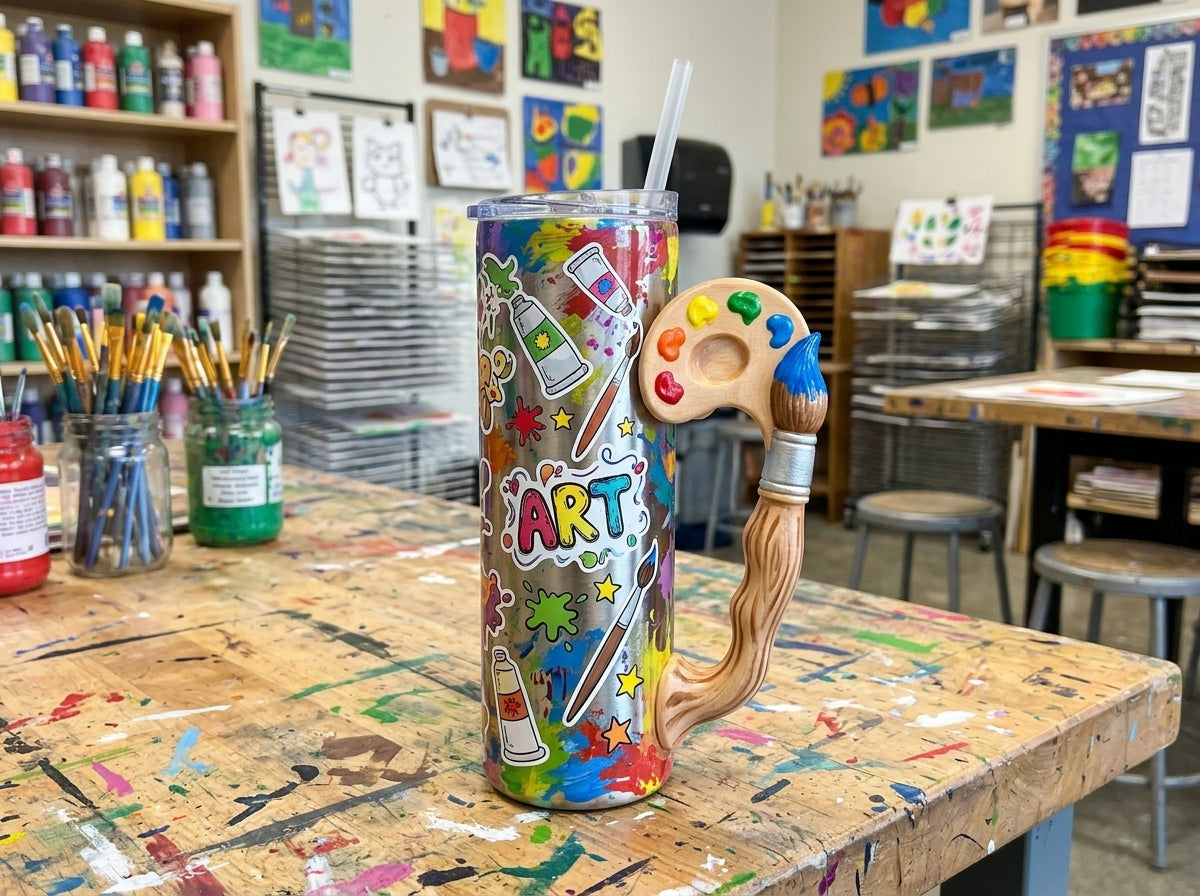 School Daze Series Tumbler Handle 3D Printing STL – Digital Download
