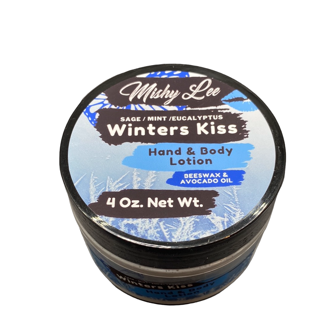 Winters Kiss 4 Oz - Mishy Lee Beeswax and Avocado Hand & Body Lotion