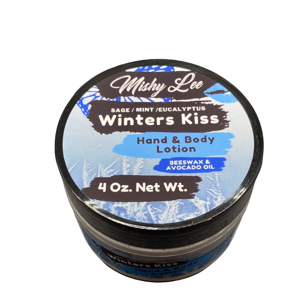 Winters Kiss 4 Oz - Mishy Lee Beeswax and Avocado Hand & Body Lotion