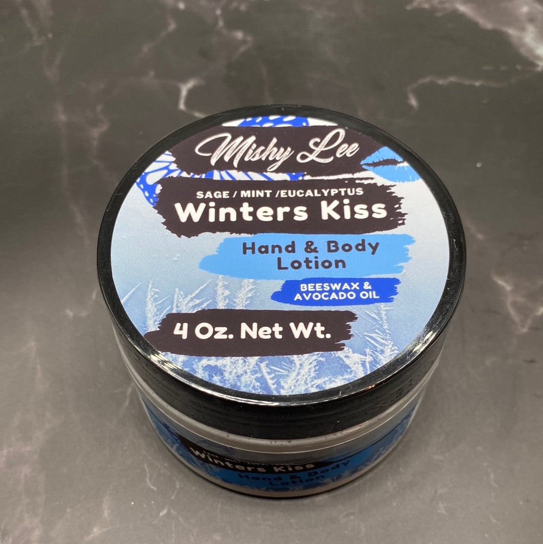 Winters Kiss 4 Oz - Mishy Lee Beeswax and Avocado Hand & Body Lotion