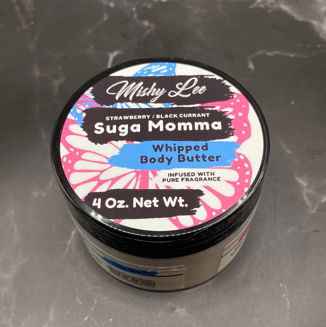 Suga Momma 4 Oz - Mishy Lee Deep Hydrating Whipped Body Butter w/Pure Fragrance Oils