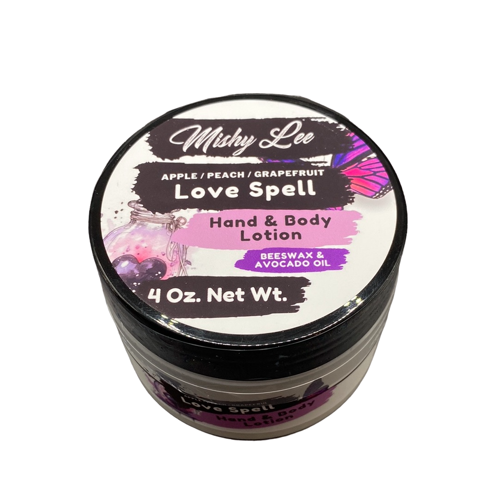 Love Spell 4 Oz - Mishy Lee Beeswax and Avocado Hand & Body Lotion