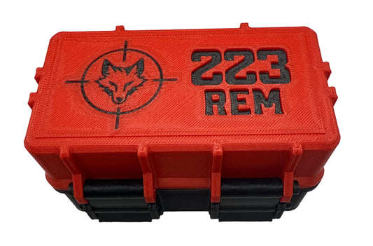 3D Printed 223 REM 50-Count Ammo Box - Customizable