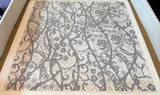 Gray Lace Floral - #14