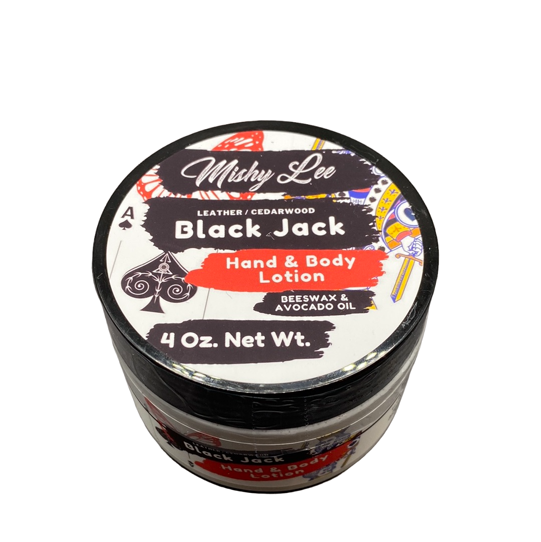 Black Jack 4 Oz - Mishy Lee Beeswax and Avocado Hand & Body Lotion