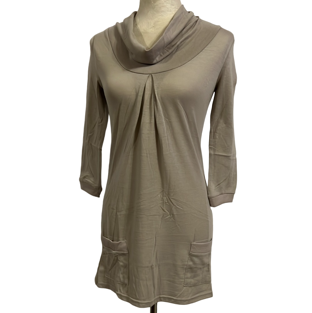 COWL NECK SOLID TOP WITH POCKET