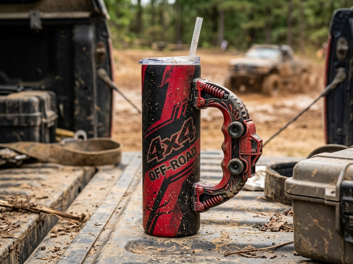 3D Printed Tumbler Handles - Multiple Designs - Off-Road Series