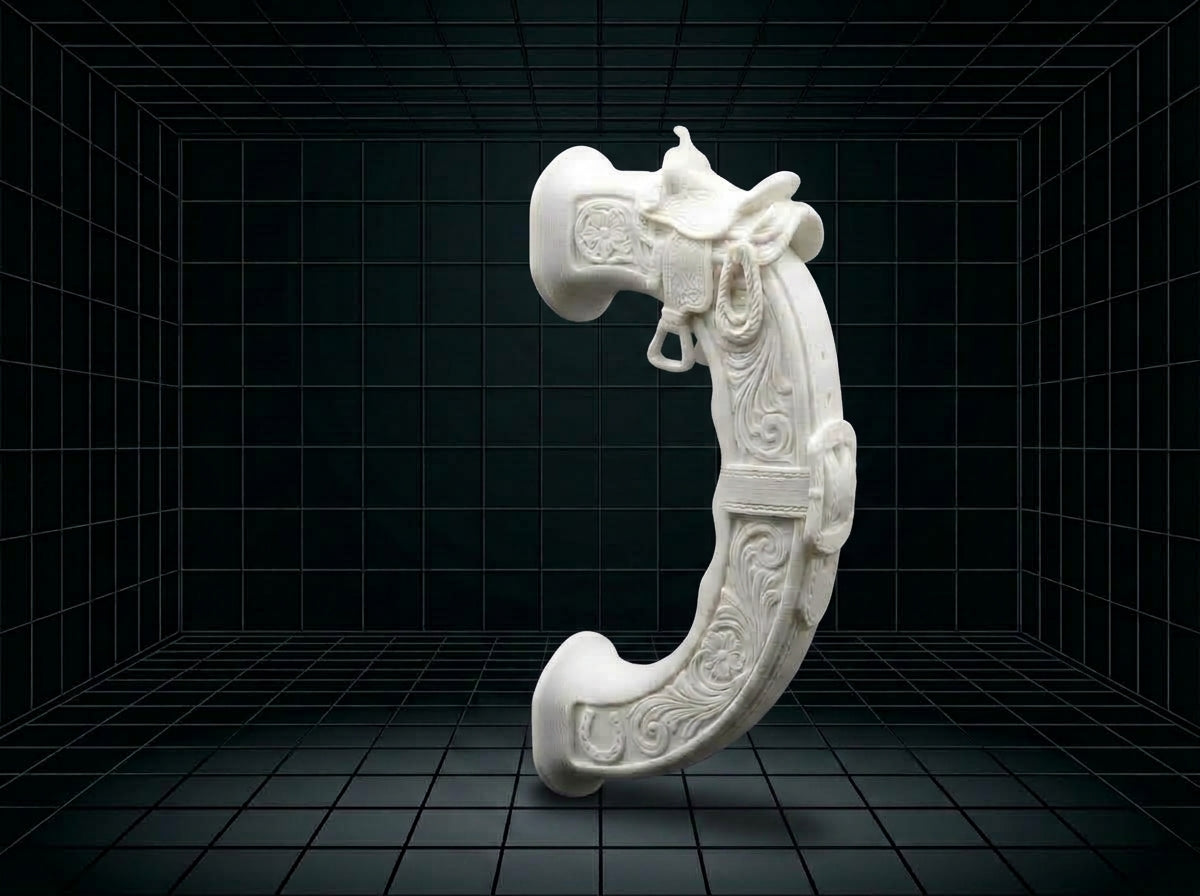 Horseshoe Saddle Tumbler Handle 3D Printing STL – Digital Download