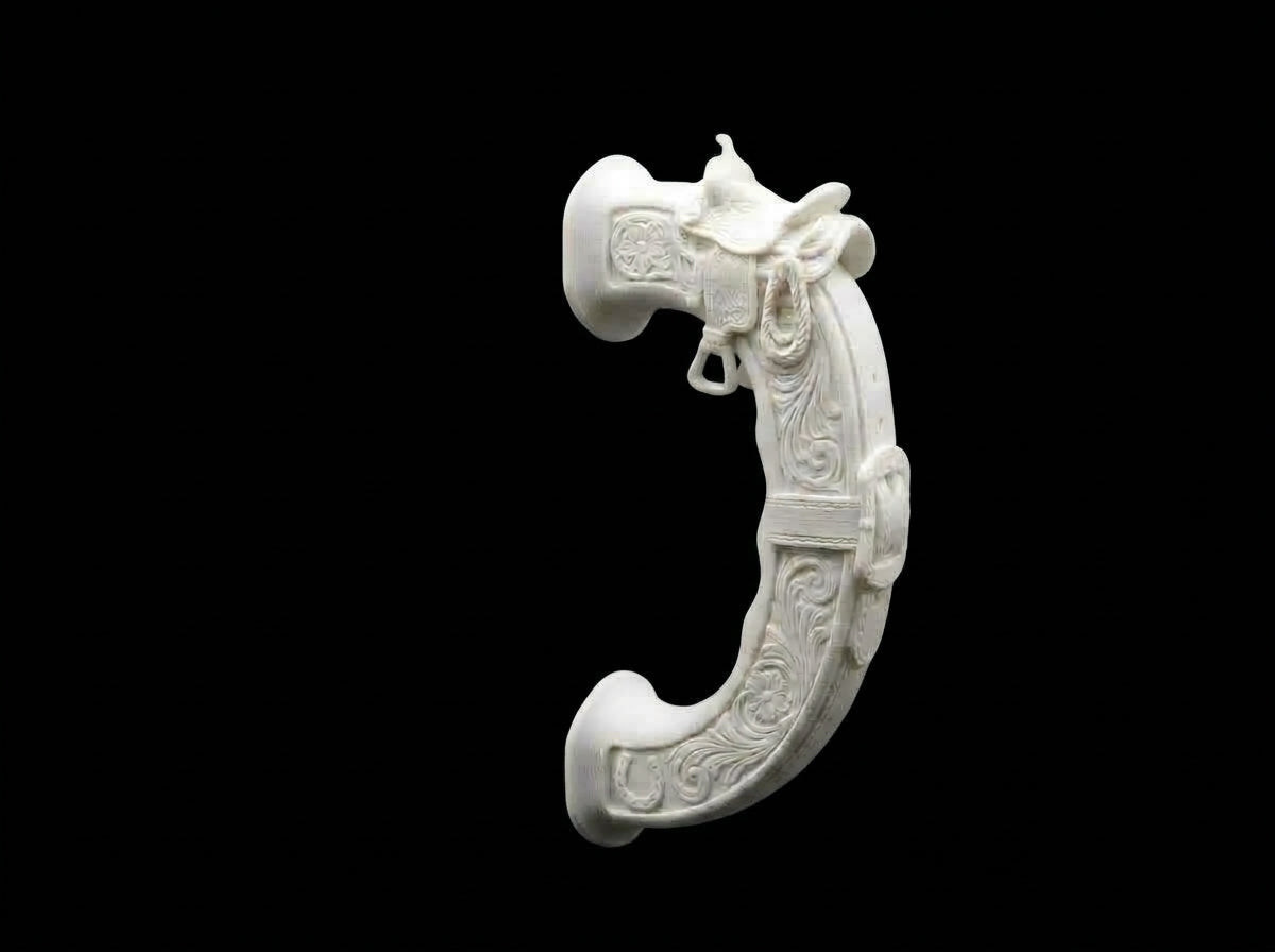 Horseshoe Saddle Tumbler Handle 3D Printing STL – Digital Download