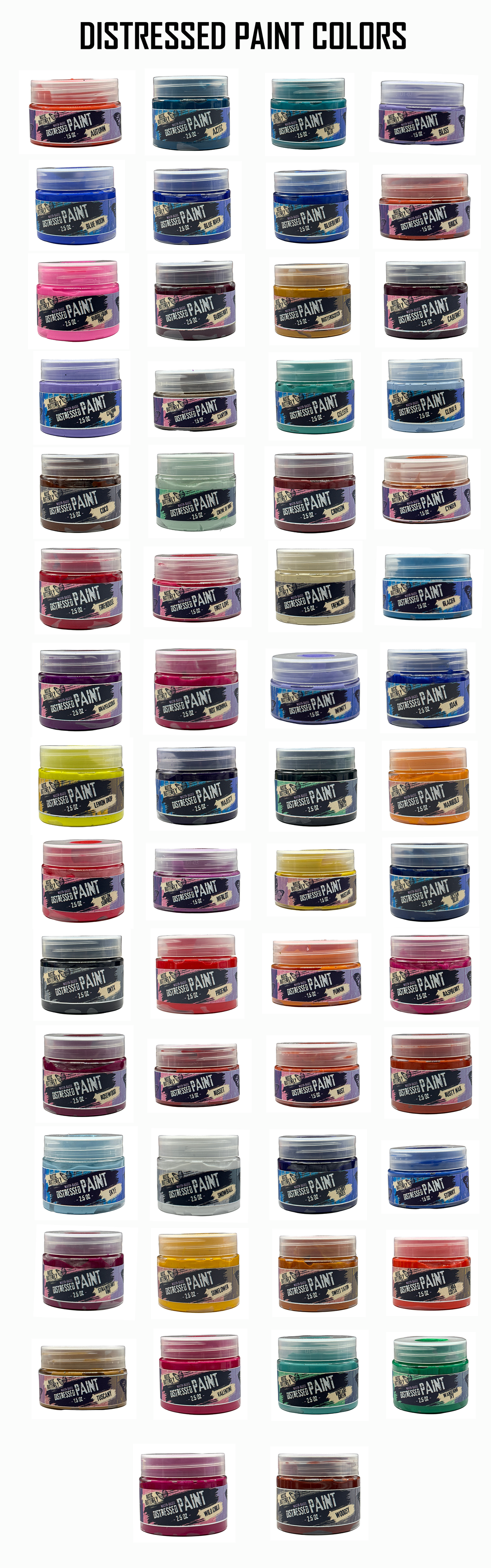 Distressed Paints - Rustic Butterfly Collection