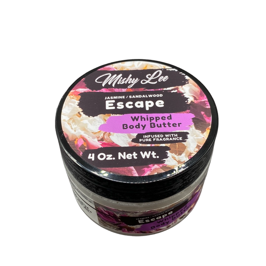 Escape 4 Oz - Mishy Lee Deep Hydrating Whipped Body Butter w/Pure Fragrance Oils