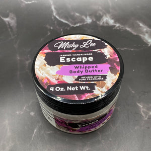 Escape 4 Oz - Mishy Lee Deep Hydrating Whipped Body Butter w/Pure Fragrance Oils