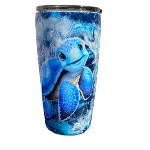 Custom Painted Ocean Turtle Stainless Classic Gradual Tumbler - 20 Oz