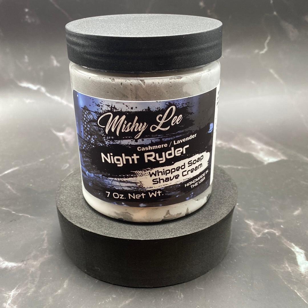 Night Ryder Whipped Soap and Shave - 7 Oz.