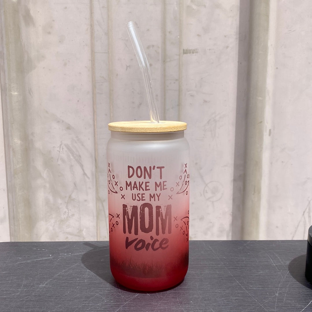 MAMA Voice Custom Frosted Glass Tumbler - 18 Oz