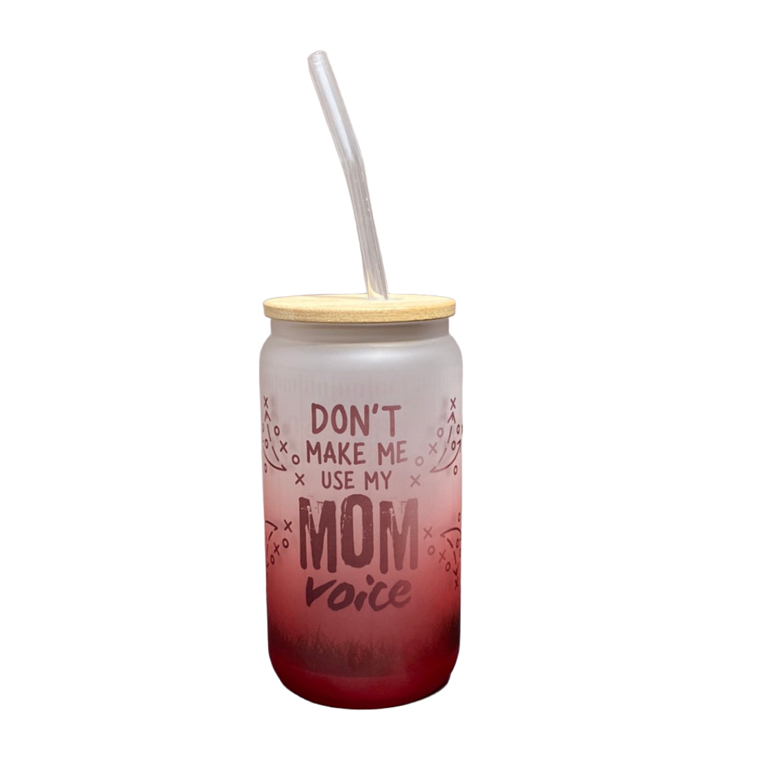 MAMA Voice Custom Frosted Glass Tumbler - 18 Oz