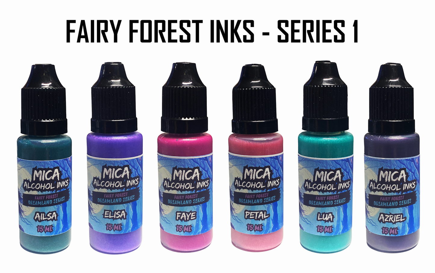 Mishy Lee Alcohol Inks - Fairy Forest Series Inks - 15mL