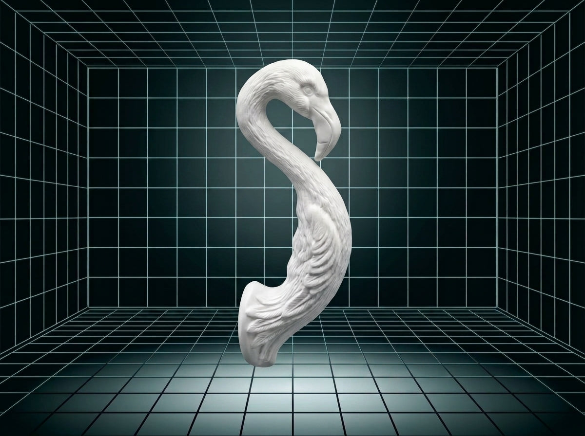 Flamingo Tumbler Handle 3D Printing STL – Digital Download