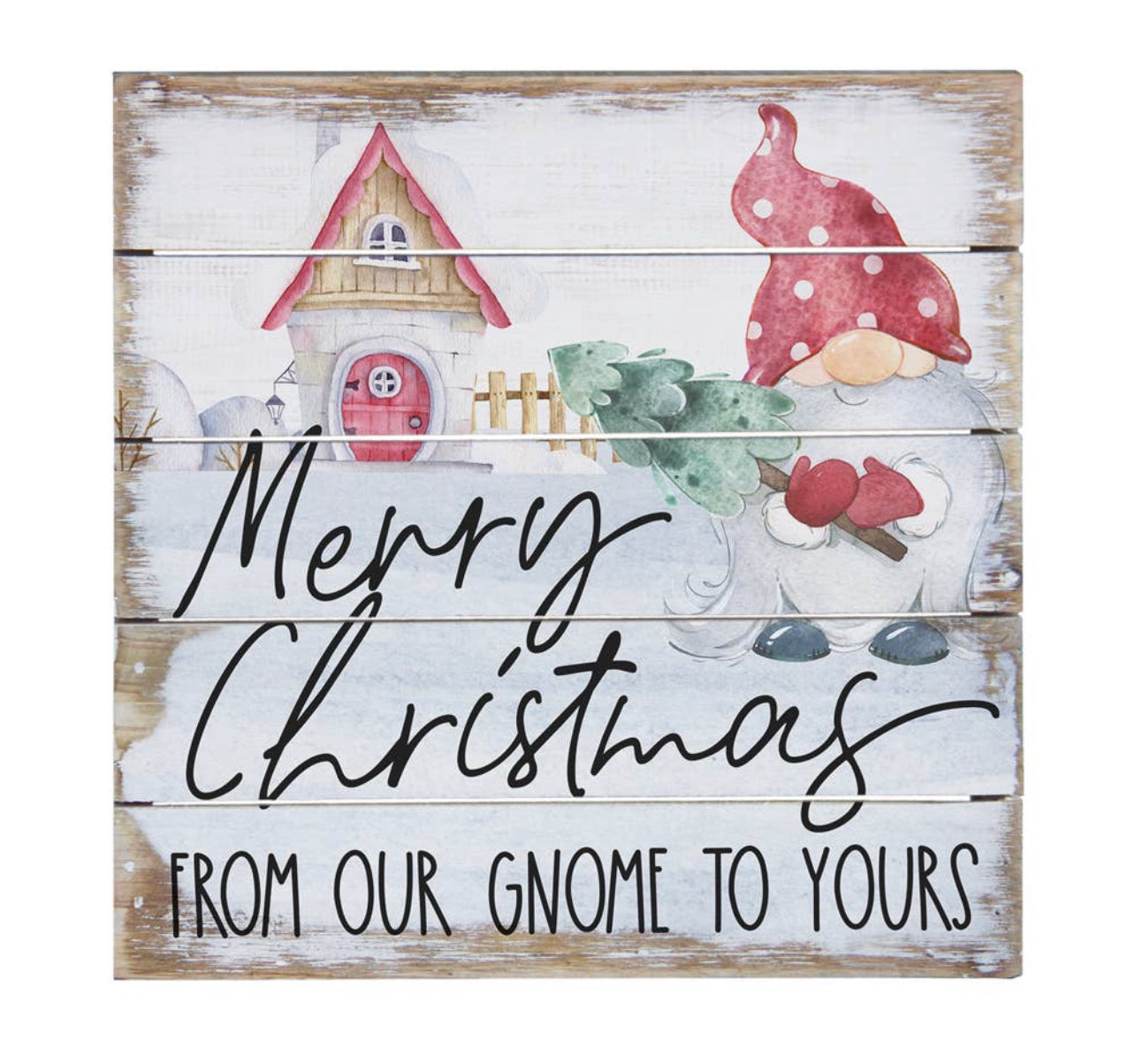 Merry Christmas - From Our Gnome to Yours Sign