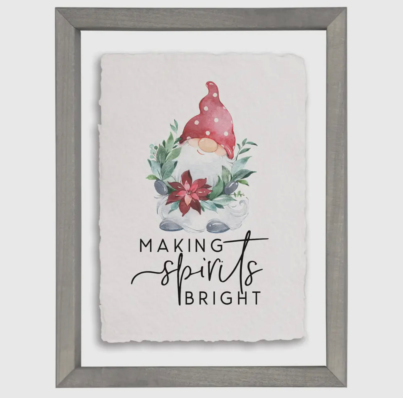 Making Spirits Bright Gnome Sign