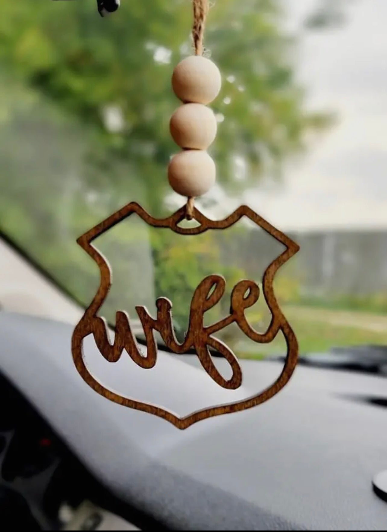 POLICE WIFE Car Charm Ornament