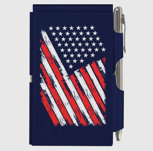 Flip Note - Distressed Flag