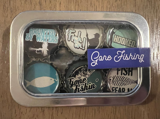 Gone Fishin' Magnet - Six Pack