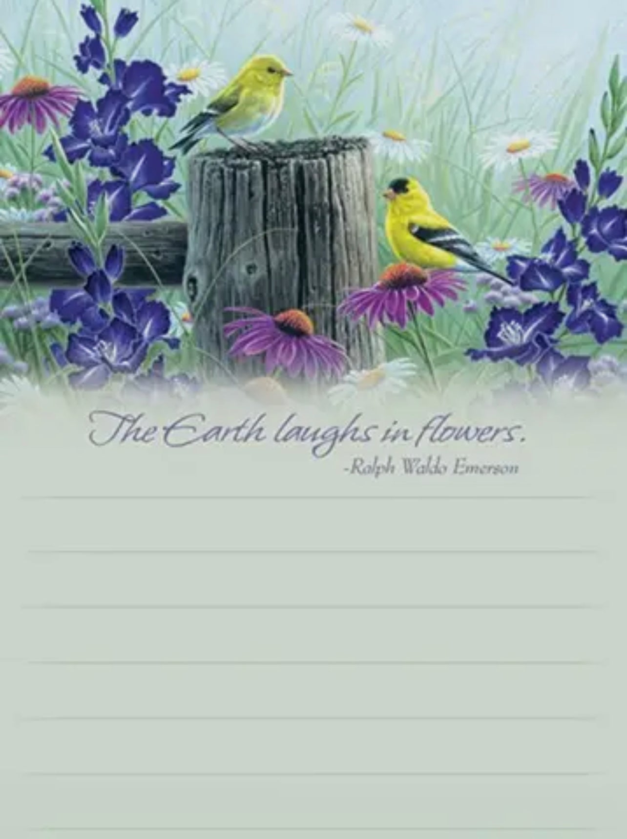 Goldfinch Meadow Notepad