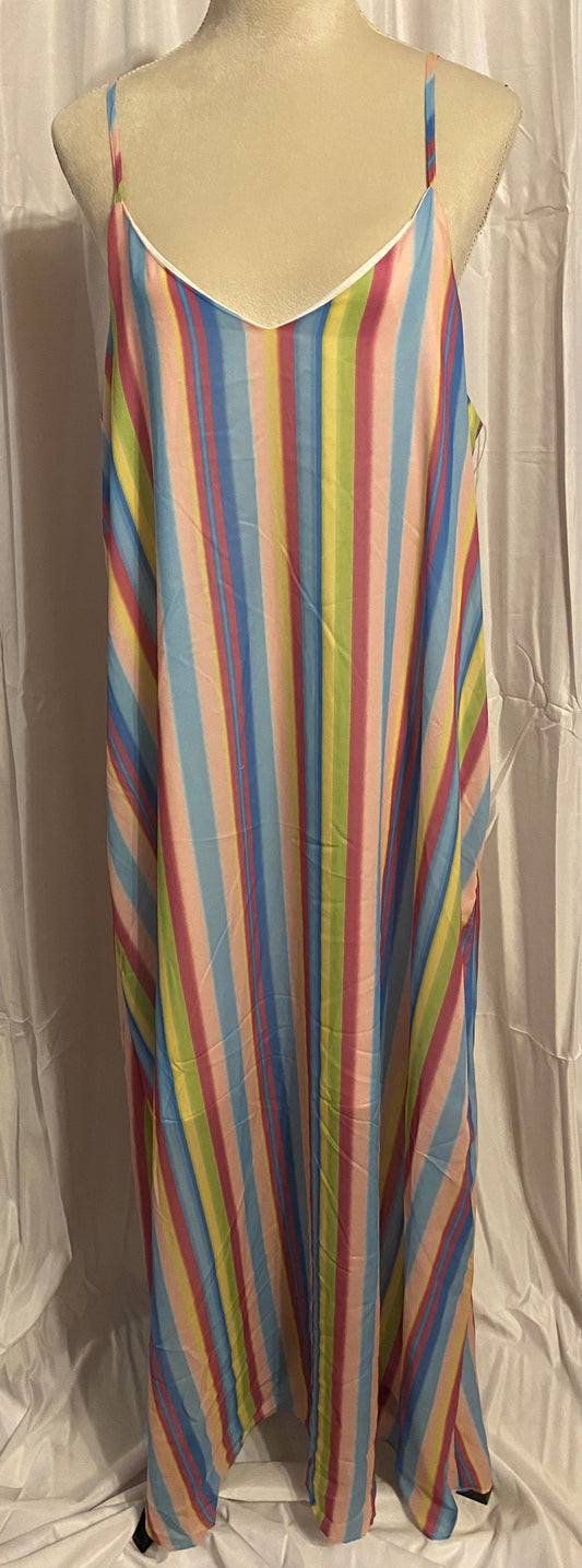 PASTEL SPAGHETTI STRAP MAXI