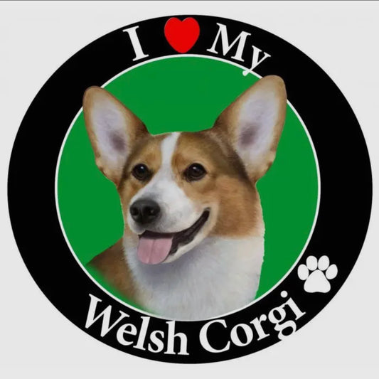 Welsh Corgi Circle Magnet