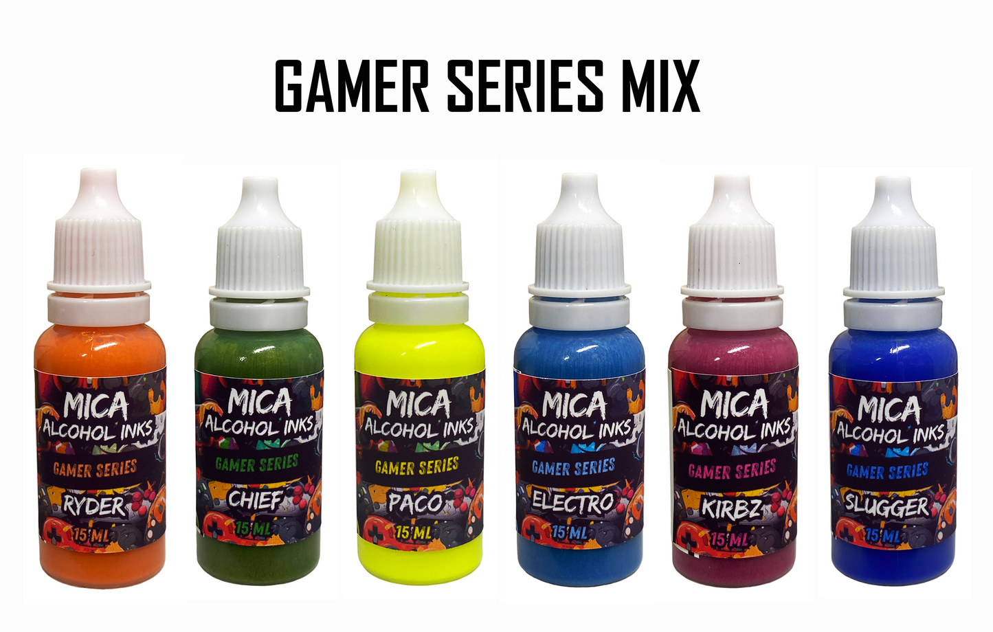Mishy Lee Alcohol Inks - Gamer Series Inks - 15mL