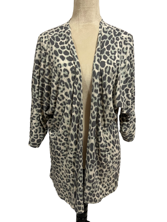 ANIMAL PRINT CARDIGAN