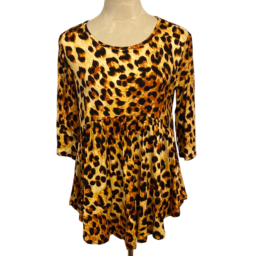 GOLD ANIMAL PRINT TOP