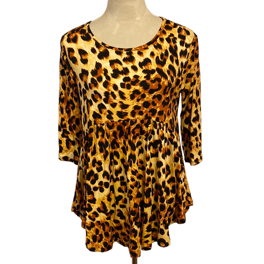 GOLD ANIMAL PRINT TOP