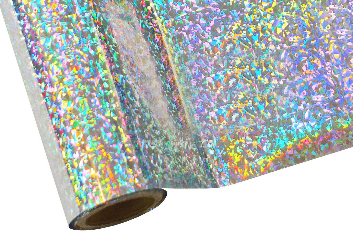 Metallic Holographic Textile Foil - Shattered Glass