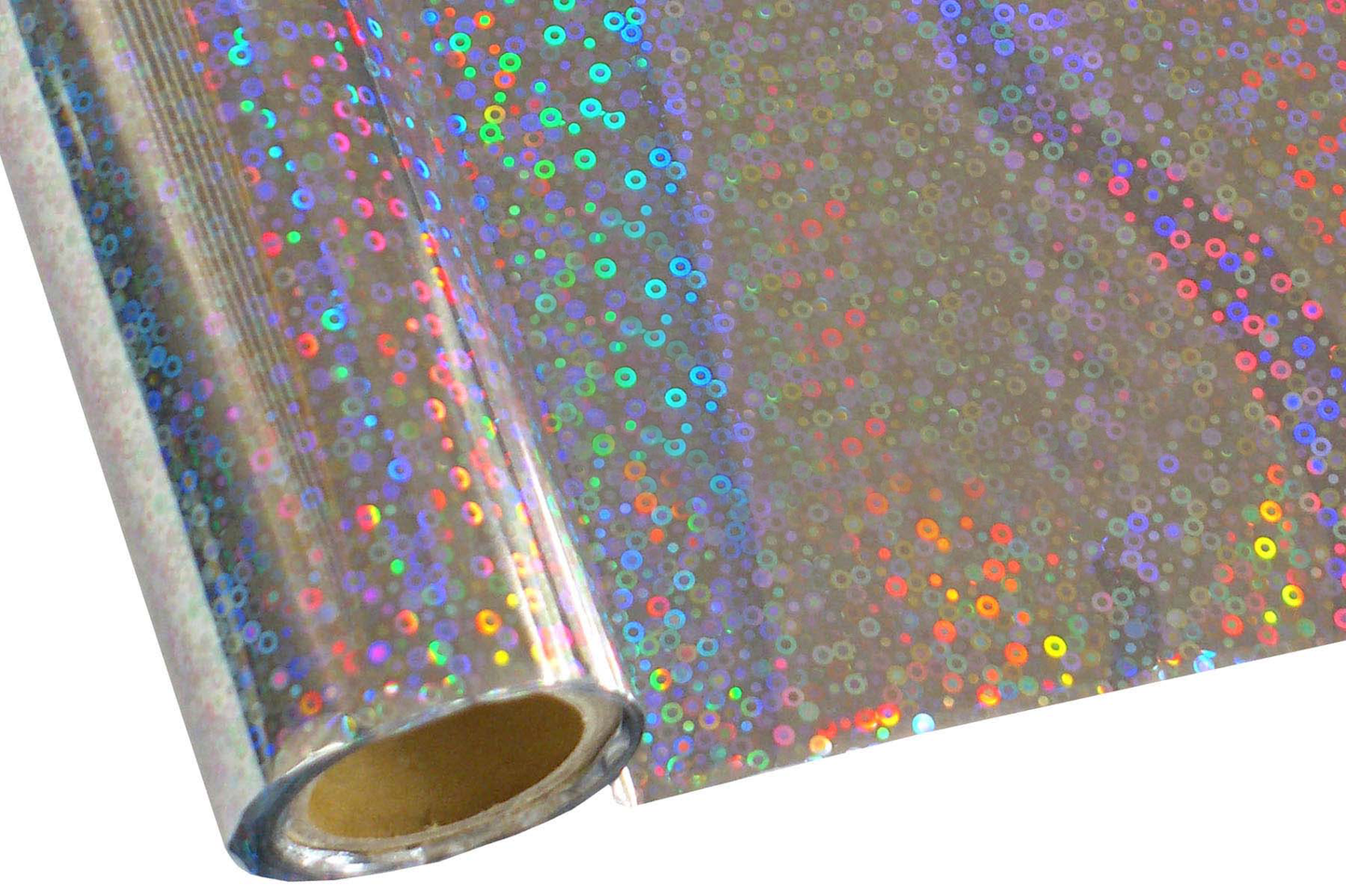 Metallic Holographic Textile Foil - Sequins Silver